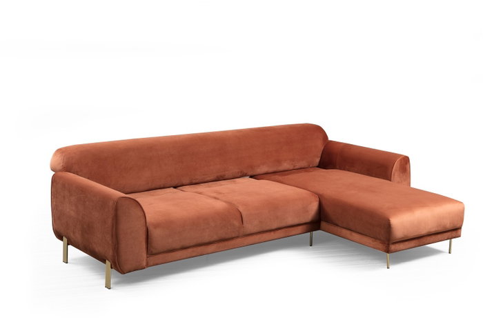 Atelier Del Sofa Sofá-Cama de Esquina Color Canela